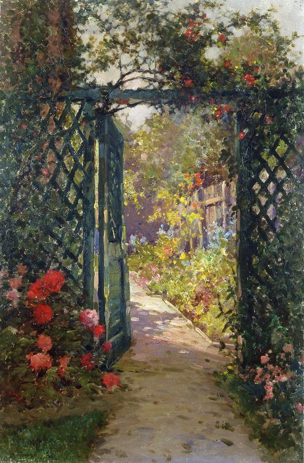 Alfred de Breanski The Garden Gate